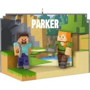 imageHallmark Keepsake Christmas Ornament Minecraft My World Personalized Text Gifts for Gamers
