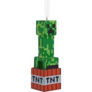 imageHallmark Minecraft Creeper on TNT Christmas OrnamentCreeper on TNT
