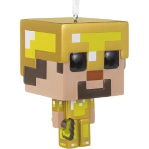 imageHallmark Minecraft Steve in Gold Armor Funko POP Christmas Ornament 0003HCM1113 Resin