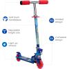 image2 Wheel Kick Scooter with Light Up Wheels  Foldable NonSlip Deck Comfortable ampamp Smooth RideSonic the Hedgehog