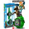 imageAccutime Minecraft Creeper Merch  Kids Digital Watch with LED Flashlight Light Show and Green Creeper Design  Officially Licensed Minecraft Toy Watch for Boys and Girls Ages 3