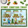 imageEureka Minecraft Building A Great Year Classroom Bulletin Board Set for Teachers 33 Pieces