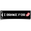 imageJINX Minecraft I Brake for Porkchop Bumper Sticker Black 10x3