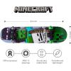 imageMinecraft 31 inch Skateboard 9ply Maple Deck Skate Board for Cruising Carving Tricks and DownhillMob