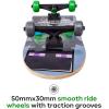 imageMinecraft 31 inch Skateboard 9ply Maple Deck Skate Board for Cruising Carving Tricks and DownhillMob