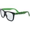 imageMinecraft Blue Light Blocking Glasses with Pouch Computer Glasses and Video Gaming Eyewear ProtectionGreenBlack