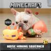 imageMinecraft for Pets 9quot Alex Figure Plush Squeak Toy for Dogs  Officially Licensed Mojang Studios Pet Products  Alex Miner Plush Dog Toy with Squeaky Gifts for Kids Who Love Video GamesGold Axolotl Plush  Alex