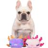 imageMinecraft for Pets 9quot Alex Figure Plush Squeak Toy for Dogs  Officially Licensed Mojang Studios Pet Products  Alex Miner Plush Dog Toy with Squeaky Gifts for Kids Who Love Video GamesBlue  Leucistic Axolotl