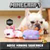 imageMinecraft for Pets 9quot Alex Figure Plush Squeak Toy for Dogs  Officially Licensed Mojang Studios Pet Products  Alex Miner Plush Dog Toy with Squeaky Gifts for Kids Who Love Video GamesLeucistic Axolotl Plush  Steve