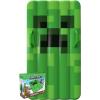imageOfficially Licensed Minecraft Inflatable Creeper Snow Sled for Kids  DurableEasy to Inflate  Large 48quot