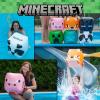 imagePLAYVIEW BRANDS Officially Licensed Minecraft Animal Mob Head Beach Cubes Pack of 3 Durable Pool Balls PigPandaFox