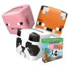 imagePLAYVIEW BRANDS Officially Licensed Minecraft Animal Mob Head Beach Cubes Pack of 3 Durable Pool Balls PigPandaFox