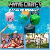 imagePLAYVIEW BRANDS Officially Licensed Minecraft Animal Mob Head Beach Cubes Pack of 3 Durable Pool Balls PigPandaFox