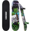 imageMinecraft 31 inch Skateboard 9ply Maple Deck Skate Board for Cruising Carving Tricks and DownhillMob