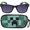 imageMinecraft Kids Sunglasses with Kids Glasses Case Protective Toddler SunglassesGreen