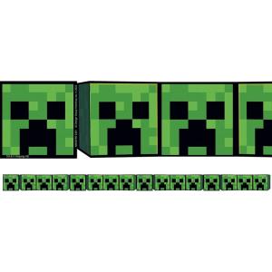 imageEureka Minecraft Creepers Decorative Classroom and Bulletin Board Trim for Teachers 225quot Wide 12 Strips for 37 Total Feet