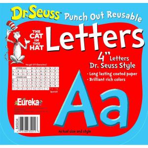 imageEureka Minecraft Letter Number Punctuation Mark and Symbol Classroom Decorations for Teachers 375quot H 176 PiecesBlue Cat in the Hat