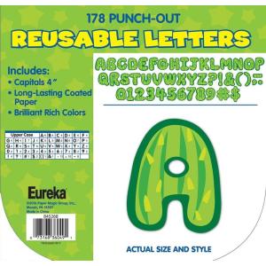 imageEureka Minecraft Letter Number Punctuation Mark and Symbol Classroom Decorations for Teachers 375quot H 176 PiecesCactus