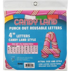 imageEureka Minecraft Letter Number Punctuation Mark and Symbol Classroom Decorations for Teachers 375quot H 176 PiecesCandy Land