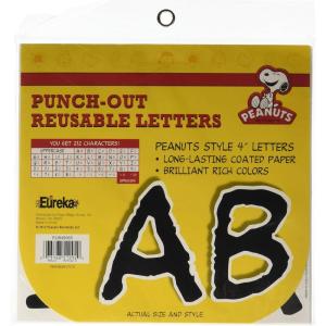 imageEureka Minecraft Letter Number Punctuation Mark and Symbol Classroom Decorations for Teachers 375quot H 176 PiecesClassic Peanuts