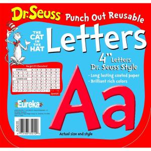 imageEureka Minecraft Letter Number Punctuation Mark and Symbol Classroom Decorations for Teachers 375quot H 176 PiecesRed Cat in the Hat