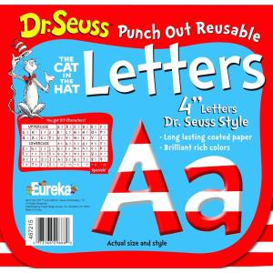 imageEureka Minecraft Letter Number Punctuation Mark and Symbol Classroom Decorations for Teachers 375quot H 176 PiecesWhite Cat in the Hat