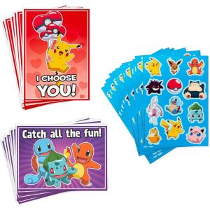 imageHallmark Kids LOL Surprise Valentines Day Cards and Stickers Assortment 12 Classroom Cards with EnvelopesPokemon Cards