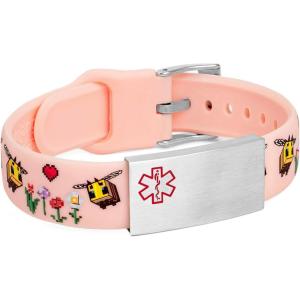 imageMinecraft Bees with Flowers Medical ID Bracelet