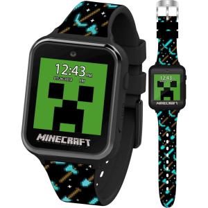 imageMinecraft Kids Smart Watch  Interactive Touchscreen with Games Camera Step Counter Alarm Timer Voice Recorder and Cool Minecraft Silicone Strap  Fits Wrists 55quot to 80quot