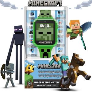 imageMinecraft Kids Smartwatch  Interactive LED Screen Watch with 10 Custom Watch Faces Games Camera Alarm Step Tracker ampamp More  Fun Tech Gift for Boys and Girls  Fits Wrists 55 to 80quot