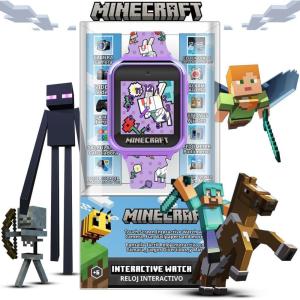 imageMinecraft Kids Smartwatch with 10 Watch Faces Selfie and Video Camera Step Counter Voice Recorder Fun Games Timer Stopwatch Alarm Calculator and Wallpapers  Fits Wrists 55quot80quot