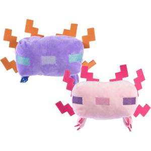 imageMinecraft for Pets 9quot Alex Figure Plush Squeak Toy for Dogs  Officially Licensed Mojang Studios Pet Products  Alex Miner Plush Dog Toy with Squeaky Gifts for Kids Who Love Video GamesBlue  Leucistic Axolotl