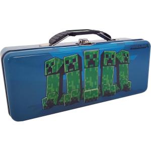 imageThe Tin Box Company Minecraft Pencil and Tote Box 63940712  Blue smallMinecraft