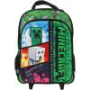 imageBIOWORLD Minecraft Rolling 16 Backpack with Adjustable HandleGreen