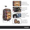 imageBioworld Minecraft Creeper 2Pack Carry On Luggage SetFive Nights Fazbear Character