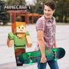 imageMinecraft  31quot Lenticular Skateboard with Pro Trucks Full Grip Tape 9Ply Maple Deck Ideal for All Experience Levels