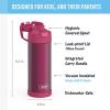 imageTHERMOS FUNTAINER 16 Ounce Stainless Steel Vacuum Insulated Bottle with Wide Spout Lid MINECRAFTDark Pink
