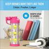 imageTHERMOS FUNTAINER 16 Ounce Stainless Steel Vacuum Insulated Bottle with Wide Spout Lid MINECRAFTLooney Tunes