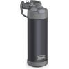 imageTHERMOS FUNTAINER 16 Ounce Stainless Steel Vacuum Insulated Bottle with Wide Spout Lid MINECRAFTMatte Charcoal