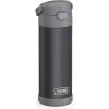 imageTHERMOS FUNTAINER 16 Ounce Stainless Steel Vacuum Insulated Bottle with Wide Spout Lid MINECRAFTMatte Charcoal