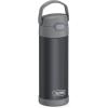 imageTHERMOS FUNTAINER 16 Ounce Stainless Steel Vacuum Insulated Bottle with Wide Spout Lid MINECRAFTMatte Charcoal