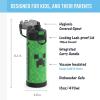 imageTHERMOS FUNTAINER 16 Ounce Stainless Steel Vacuum Insulated Bottle with Wide Spout Lid MINECRAFTMinecraft
