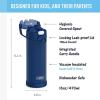 imageTHERMOS FUNTAINER 16 Ounce Stainless Steel Vacuum Insulated Bottle with Wide Spout Lid MINECRAFTNavy