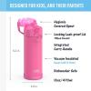 imageTHERMOS FUNTAINER 16 Ounce Stainless Steel Vacuum Insulated Bottle with Wide Spout Lid MINECRAFTNeon Pink