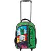 imageBIOWORLD Minecraft Rolling 16 Backpack with Adjustable HandleGreen