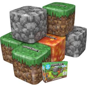 imageSix Officially Licensed Minecraft Kid Sized Giant Inflatable Building Blocks Bunkrs 22quotx22quotx22quot