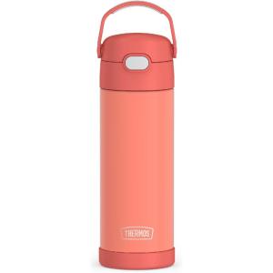 imageTHERMOS FUNTAINER 16 Ounce Stainless Steel Vacuum Insulated Bottle with Wide Spout Lid MINECRAFTApricot