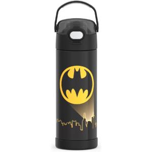 imageTHERMOS FUNTAINER 16 Ounce Stainless Steel Vacuum Insulated Bottle with Wide Spout Lid MINECRAFTBatman