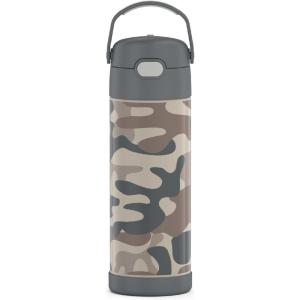 imageTHERMOS FUNTAINER 16 Ounce Stainless Steel Vacuum Insulated Bottle with Wide Spout Lid MINECRAFTCamo