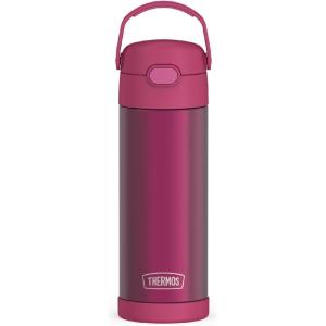 imageTHERMOS FUNTAINER 16 Ounce Stainless Steel Vacuum Insulated Bottle with Wide Spout Lid MINECRAFTDark Pink